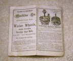 1870's advertisement for Water Wheels.